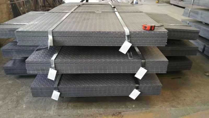 Diamond Pattern Q235 A36 Ss400 S235jr Chequered Carbon Steel Sheet