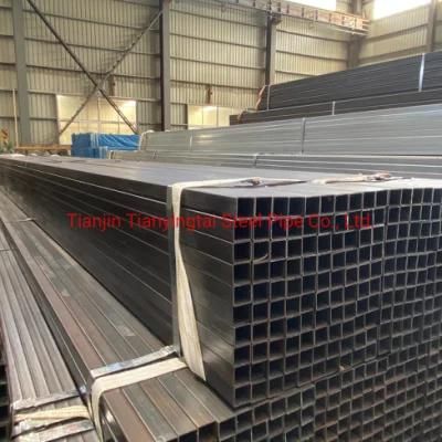 Welded Black Steel Pipe Square Hollow Section Black Square Tube