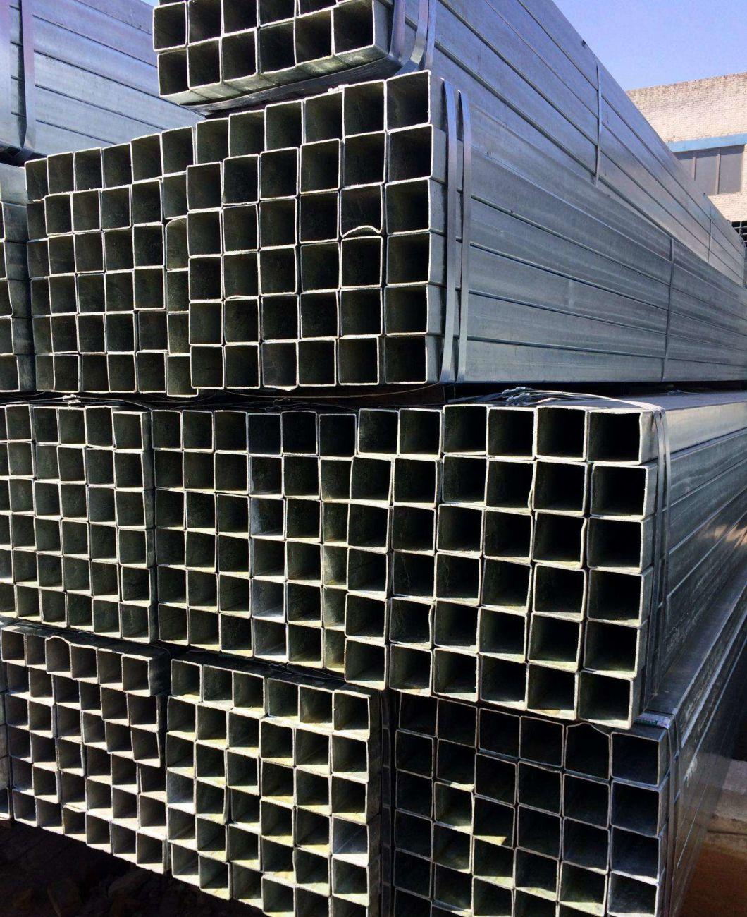 Q235B Q345b Galvanized Steel Pipe Rectangular Tube Square Tube/Steel Connector 90 Degree