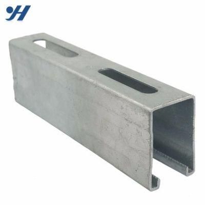 Factory Supply Durable Galvanized Slotted Steel Cold Bending C Channel