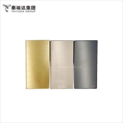 Taiyuda Group Double Color Coating Polished Ba 1220X2440mm Inox Steel Panel