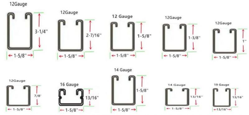 Stainless Steel SS304 SS316 Gi Plain Strut Channel Price List