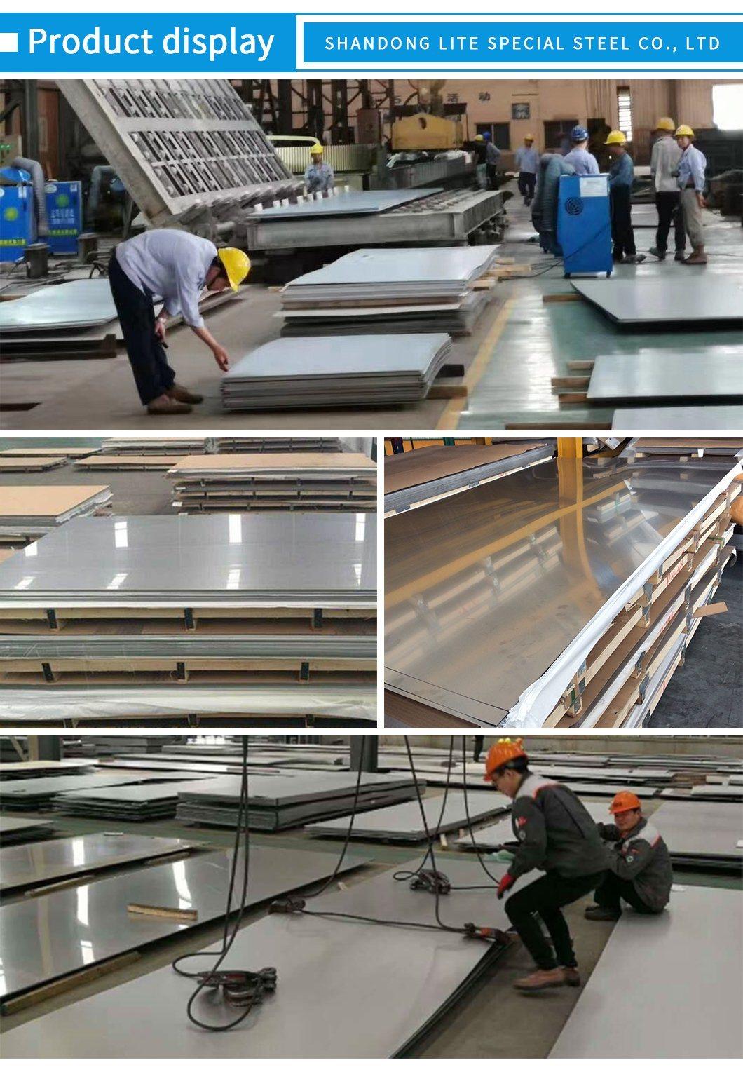 Manufacture Tisco Checkered Skid Sheet Golden 304 Coil 2b Ba Mirror Hl Decorative Stainless Steel Plate
