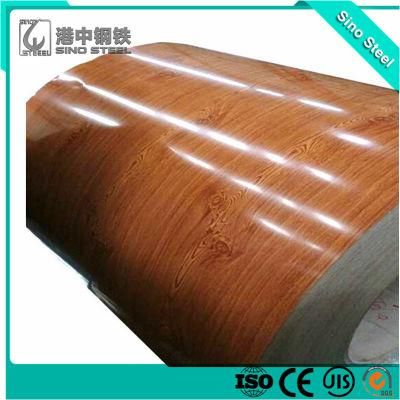 Color Coated Wooden Flowe Pattern PPGI Steel Coil