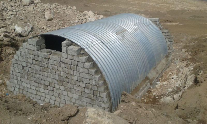 Underground Bunker Galvanized Corrugated Metal Culvert Pipe