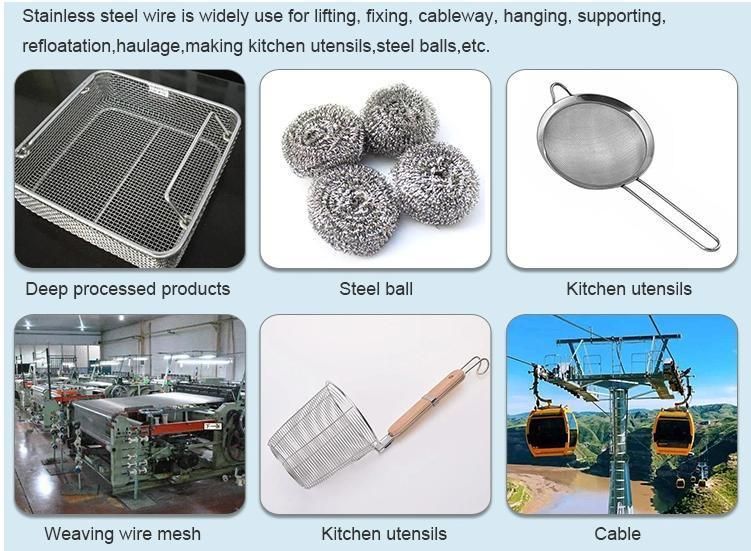 Ss 304 316 321 Stainless Steel Wire with The Building Material