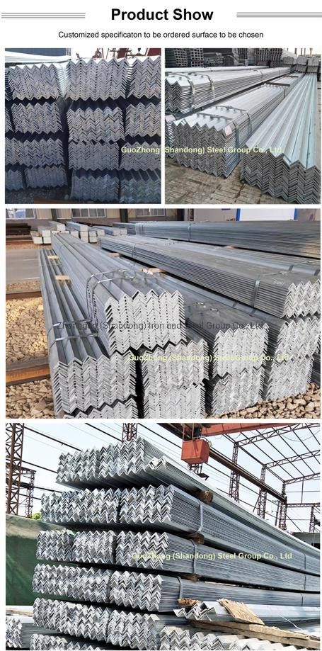 Gi Steel Angle Guozhong Hot Rolled Galvanized Carbon Alloy Steel Angle for Sale