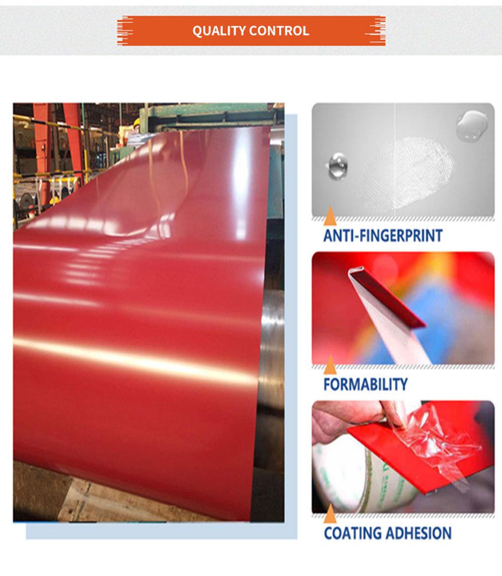 Cold Rolled Hot Dipped PPGI PPGL HDG Gi Secc Dx51 Az150 Zinc Coated Color Coated Steel Coil
