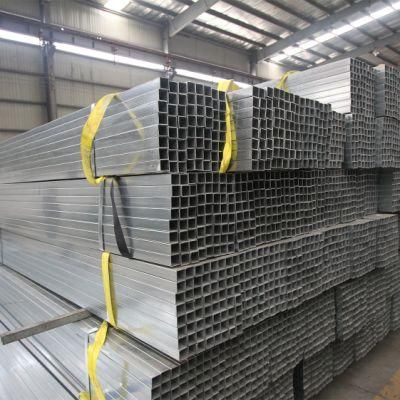 Ms Square Tube / Galvanized Hollow Section Square Steel Tuber / Pre Galvanized Gi Square Pipe