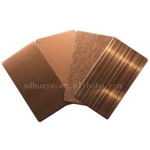 Rose Gold Colored Stainless Steel Sheet Decorative Sheet