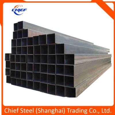 Square Steel / Hollow Section Steel Tube ERW Black Galvanized Square Tube