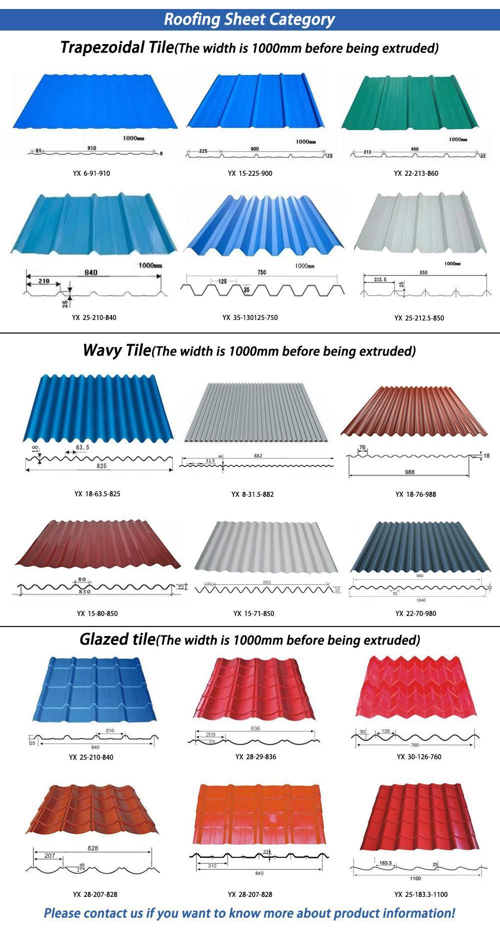 ASTM CGCC 0.35mm Prepainted Galvanized Corrugated Sheet