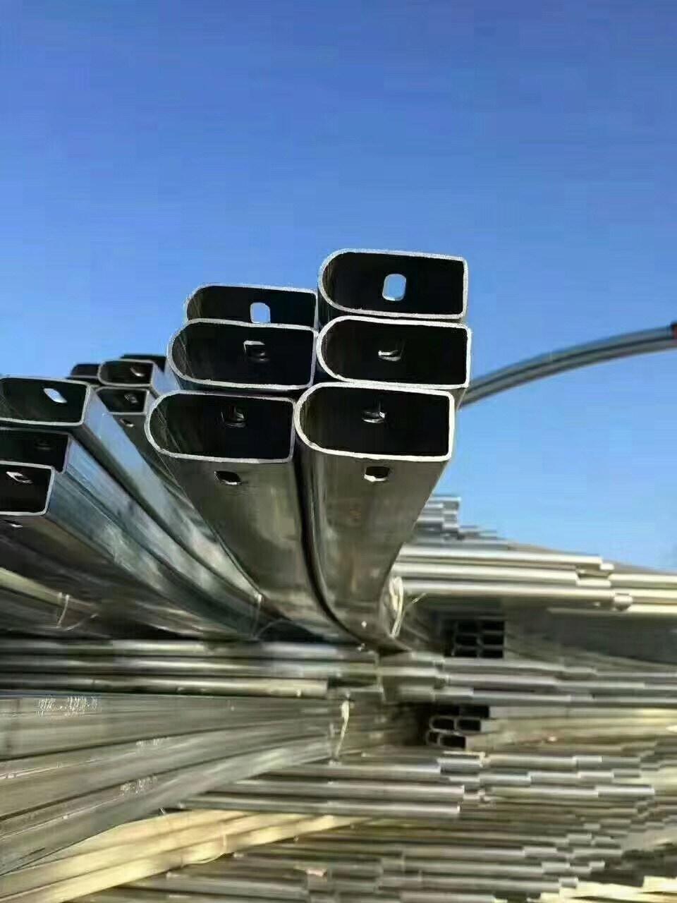 good quality Galvanized surface D shape steel tube