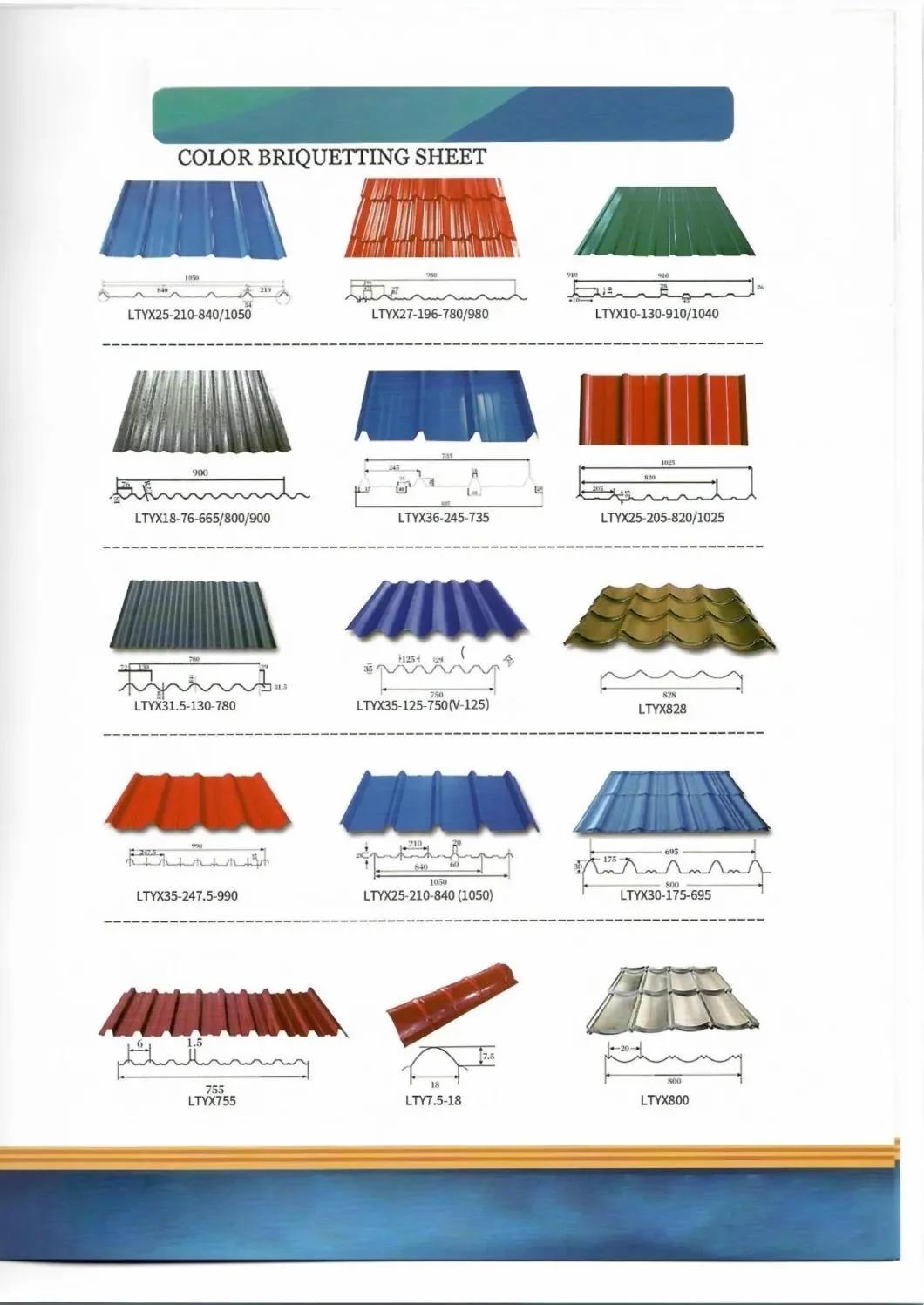 High Quality Cold Rolled Steel Plate Sheet Color Coated 28 Gauge Corrugated Steel Roofing Sheet