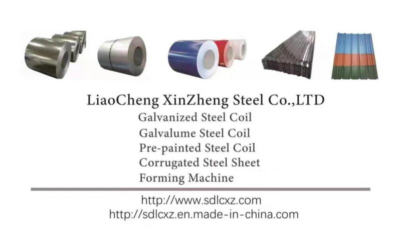 Z30-Z275 Building Material/Hot Dipped Gi Galvanized Steel Coil (0.11 to 6.0mm) for Roofing Sheet