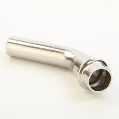 V Type Stainless Steel Fittings- 45 Degree Long Branch Elbow at Good Price