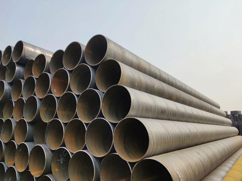 Large Spiral PE Coated Spiral Welded Steel Pipe