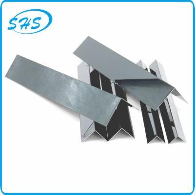Stainless Steel V-Shape Angles Trims with Ti-Black Color 800 G Mirror Finish for Decoration Material in Construction