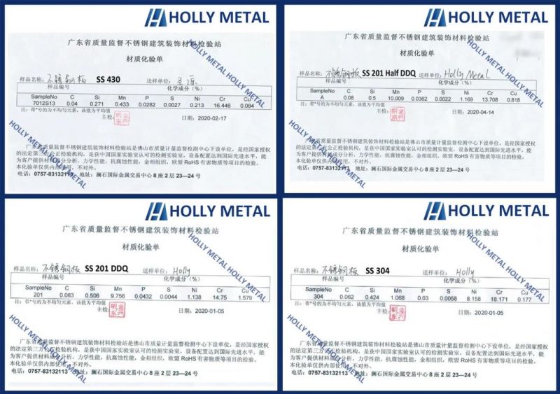 Cold Rolled Stainless Steel Sheet Circle Grade SS304 Ss201 Ss410 2b Ba No. 4 Finish