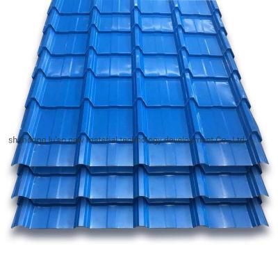 PPGI Corrugated Steel Plate/Color Coated Metal Tile Metal Roofing Traffic Use
