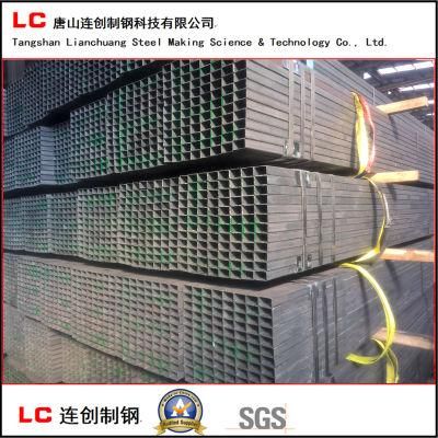 50mmx30mm Black Rectangular Steel Pipe with High Quality