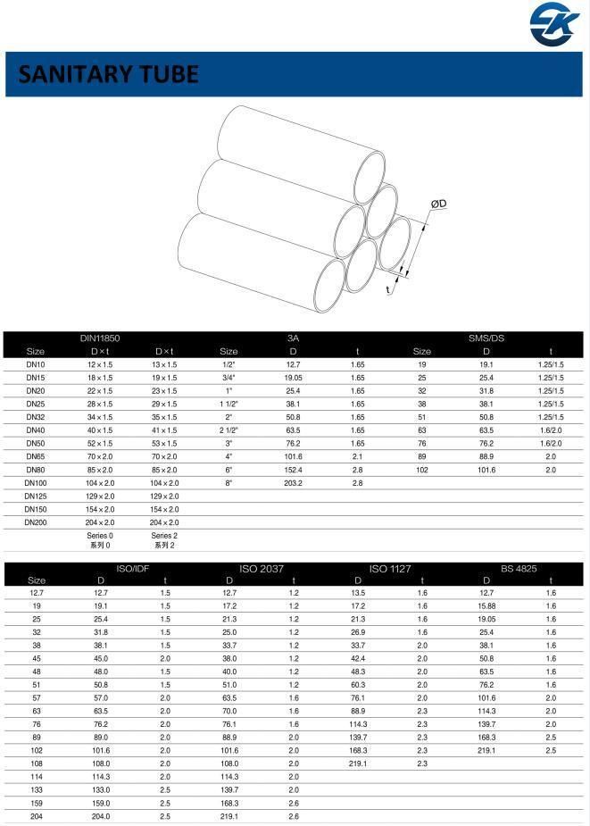 Mirror Polished Stainless Steel Pipe Sanitary Seamless Tube