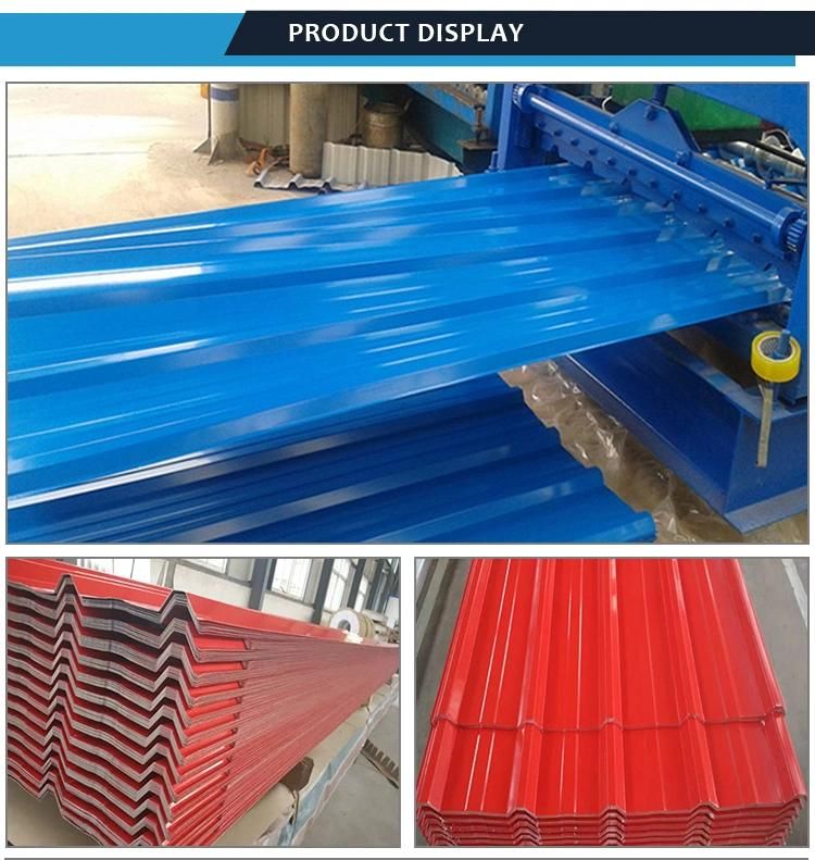 Color Coated Roofing Tiles Color Coated Steel PPGI Prepainted Galvanized Corrugated Steel Sheet