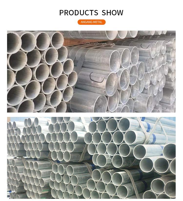 Promotional High Quality Price Q235B Round Carbon Steel Galvanized Pipe