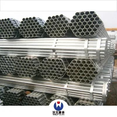 Hot Dipped Galvanized Thread Steel Pipes with Blue Caps
