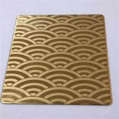 China Factory Manufacturer Etching Pattern 304 319 430 304L 316L Stainless Steel Sheet