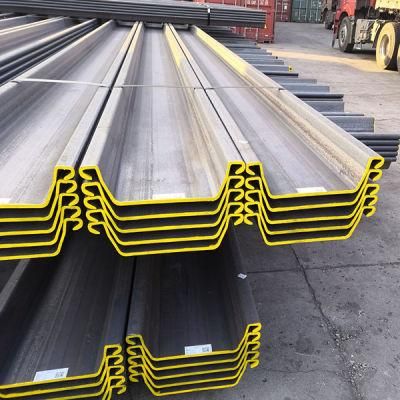 400X125 Sy395 Hot Rolled Sheet Piling Steel Sheet Pile Type 2 Sheet Pile for Wall Construction