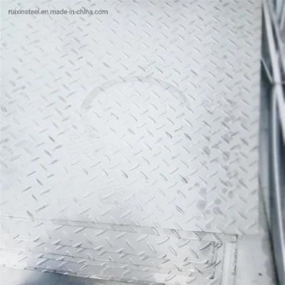 304/316L/201 Ss Plain Bottom Stainless Steel Checkered/Riffled Sheet for Non-Slip