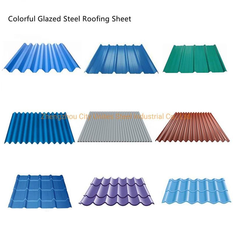 Corrugated PPGI Iron Roof Sheet Prepainted Galvanized Steel Roofing Tile