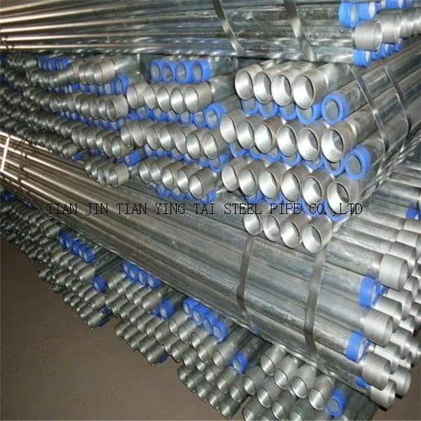 Hot Selling Galvanized Steel Pipes with Thread Tianjin Manufacturer