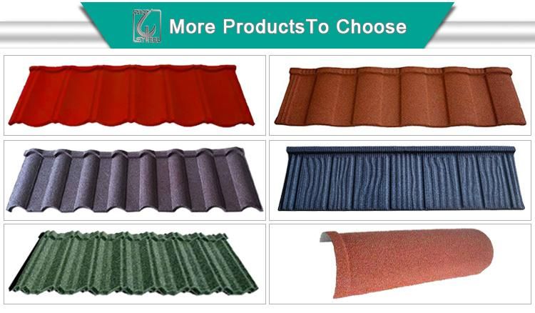 Stone Coated Roof Tile Color Sand Painted Metal Sheet Roofing