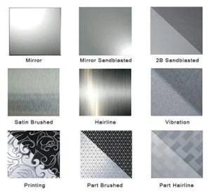 304 Grade 8K Super Mirror Polished Decorative Stainless Steel Plate