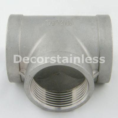 Stainless Steel 316 Tee Pipe Female-Female-Female