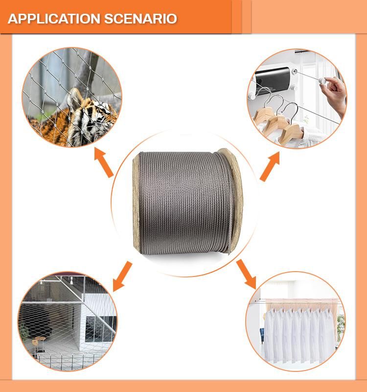 Factory Price Wire Rope Stainless Steel Wire Rope for Sale