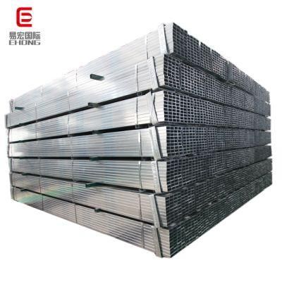 Galvanized Square Steel Pipe Zinc Coated Surface/ Gi Pipe / Galvanized Rectangular Hollow Section
