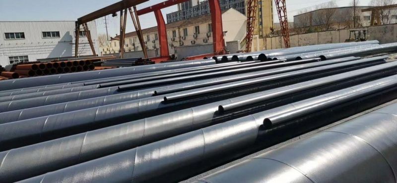 with Interzone 954 or Jotun or PPG Coating on Surface Steel Pipes for Piling Project En10219/ S275jr / S355jr / S355j0/ S355j2 / Q235B / Q355b