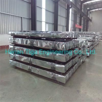 0.12-0.6mm Zinc Coated Zero Regular Spangle Hot Dipped Corrugated Galvanized Roofing Sheet