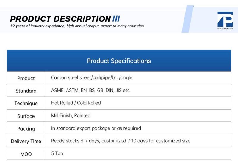 Hot Rolled Carbon Seamless Steel Pipe St37 St52 1020 1045 A106b Fluid Pipe