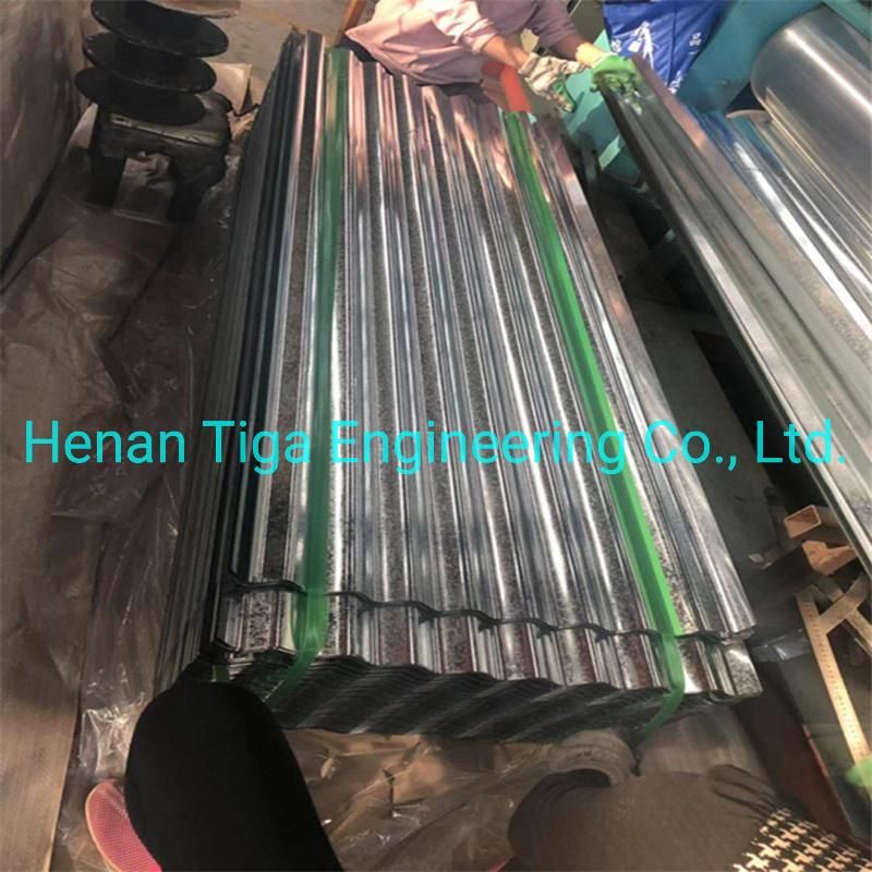 0.12-0.6mm Zinc Coated Zero Regular Spangle Hot Dipped Corrugated Galvanized Roofing Sheet