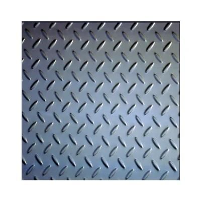 Round Bean Checquered A36 A283grc S235jr Carbon Checkered Steel Plate