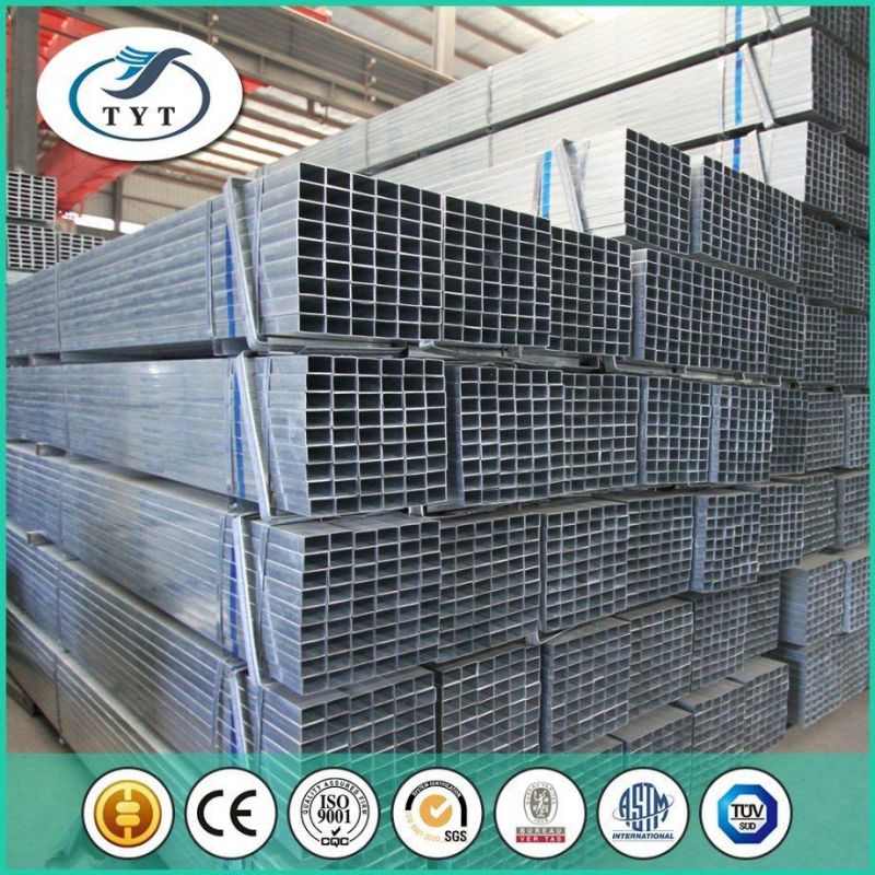 Pre-Galvanized Rectangular Steel Pipe/ Gi Steel Tube for Sales