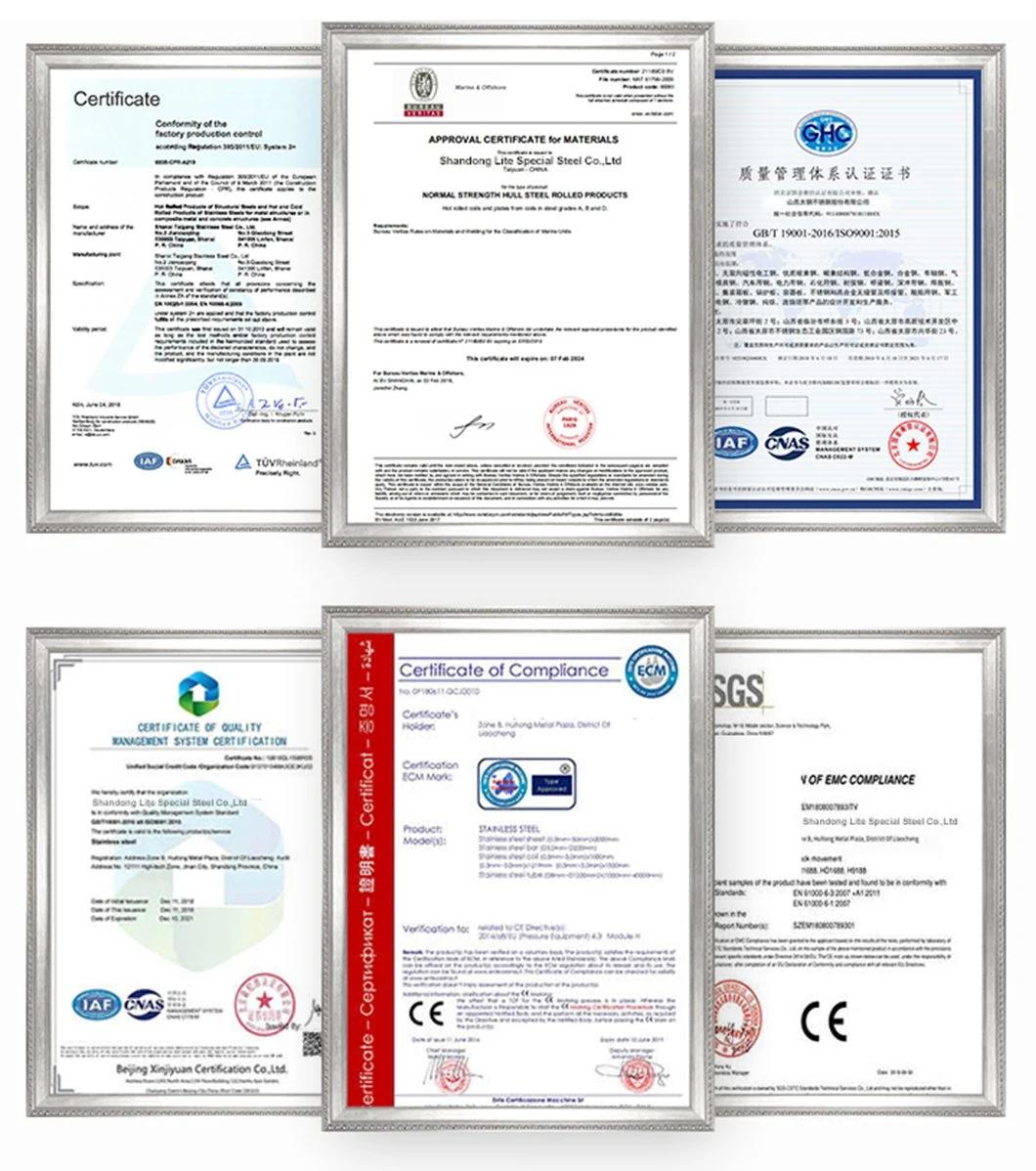 Hot Sale 201 304 316L S41425 S32550 S41050 S42035 S20200 S11163 S31703 S11862 Seamless Stainless Steel Pipe and Tube