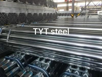 Straight Seam Welded Pipe BS 1387 CS Galvanized Steel Pipe for Building Material