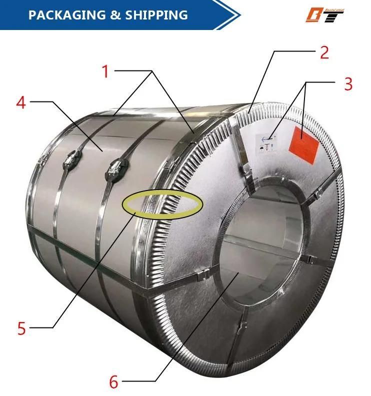 Cold Rolled Galvanized Color Coated Corrugated Steel Coil HDG/Secc/Secd/Dx51d/Dx52D Gi Prepainted Galvanized Roofing Sheet PPGI PPGL Zinc Coated