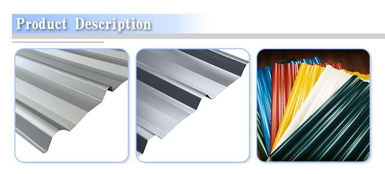 Building Material Dx51d Z30~Z275 Zinc Coated ASTM Metal Roof Sheet Corrugated Galvanized Steel Roofing Sheet for Construction Industry