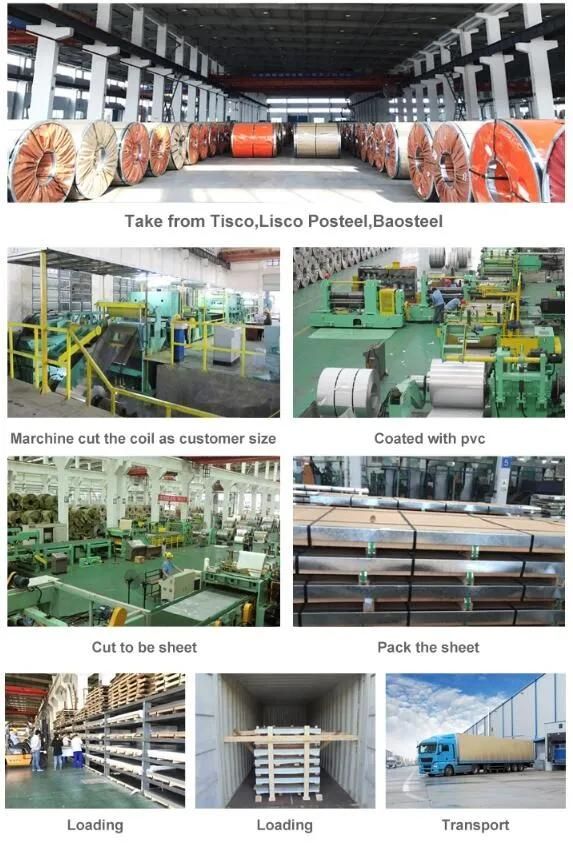 301/302/303/304/304 L/304 N/309/309 S/310/316/316 L/321/347 Embossed Stainless Steel Sheet